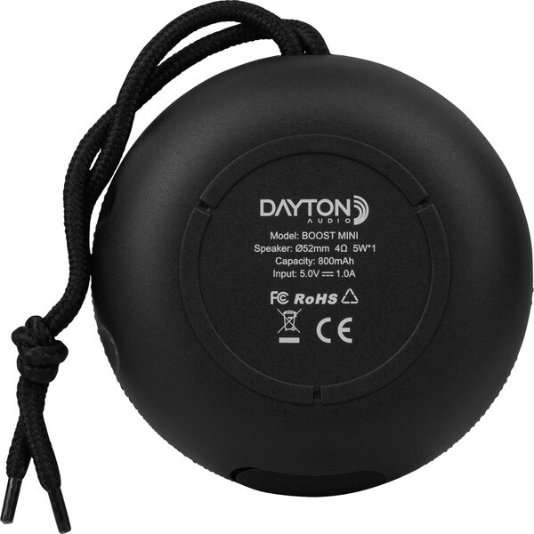Main product image for Dayton Audio Boost Mini Portable Bluetooth Speaker Black300-499